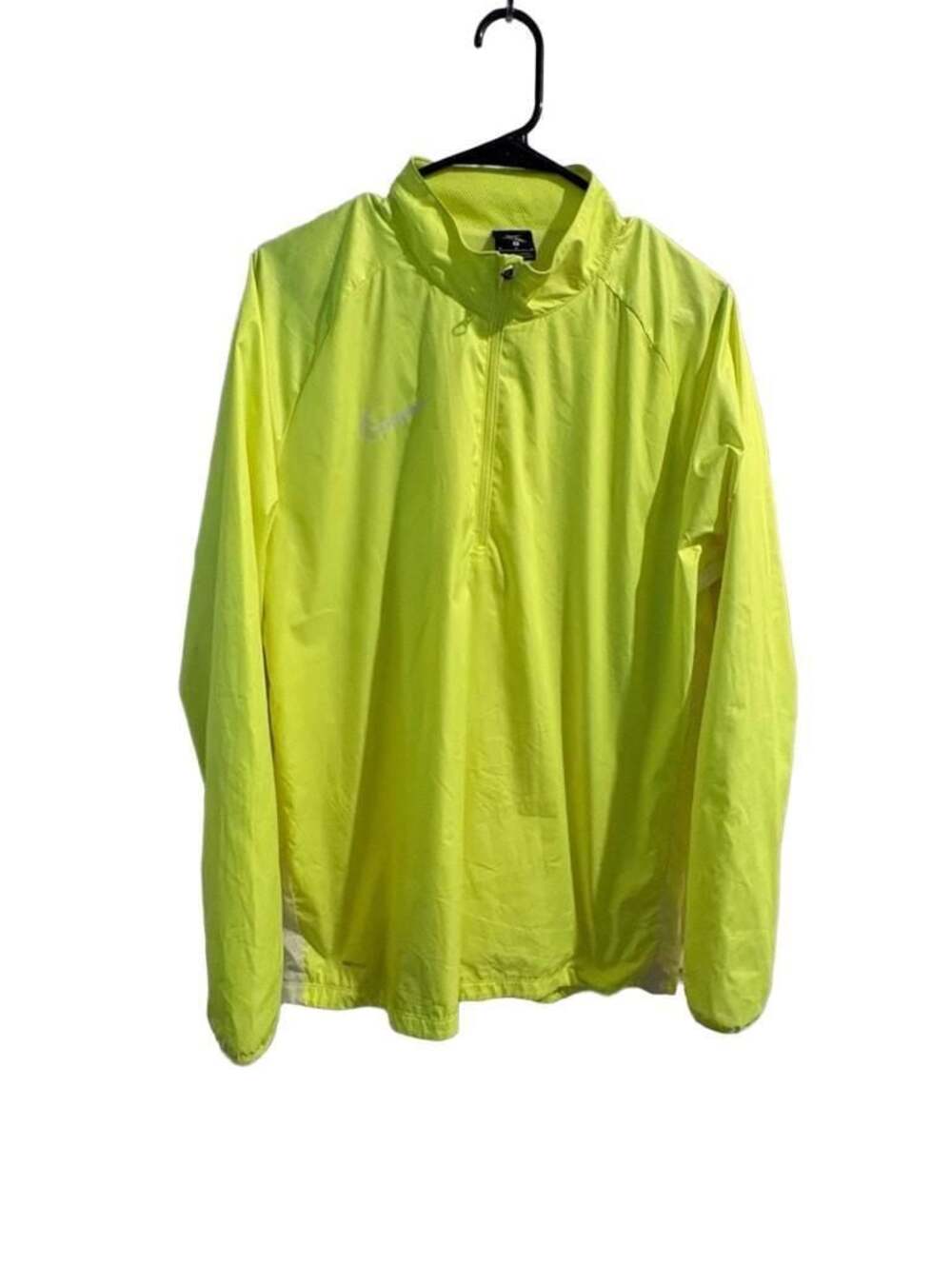 Nike Shield Running Jacket Neon Yellow Windbreaker Mens Medium